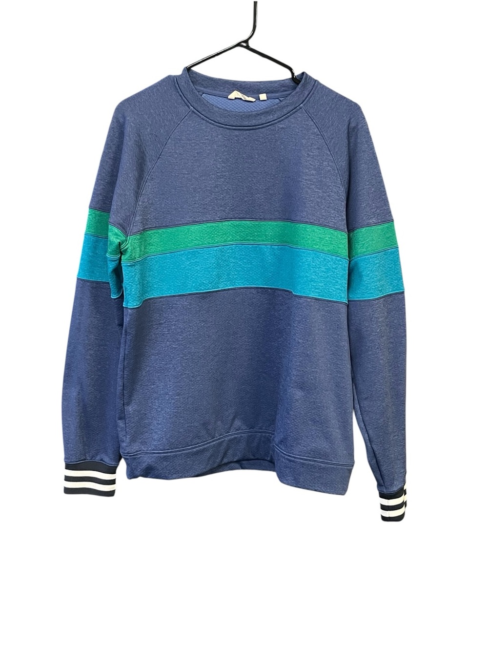 Cotopaxi Crewneck Sweatshirt men’s L Blue Teal Green Colorblock Athleisure
